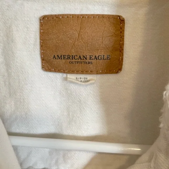 American Eagle small white denim vest - Picture 3 of 3